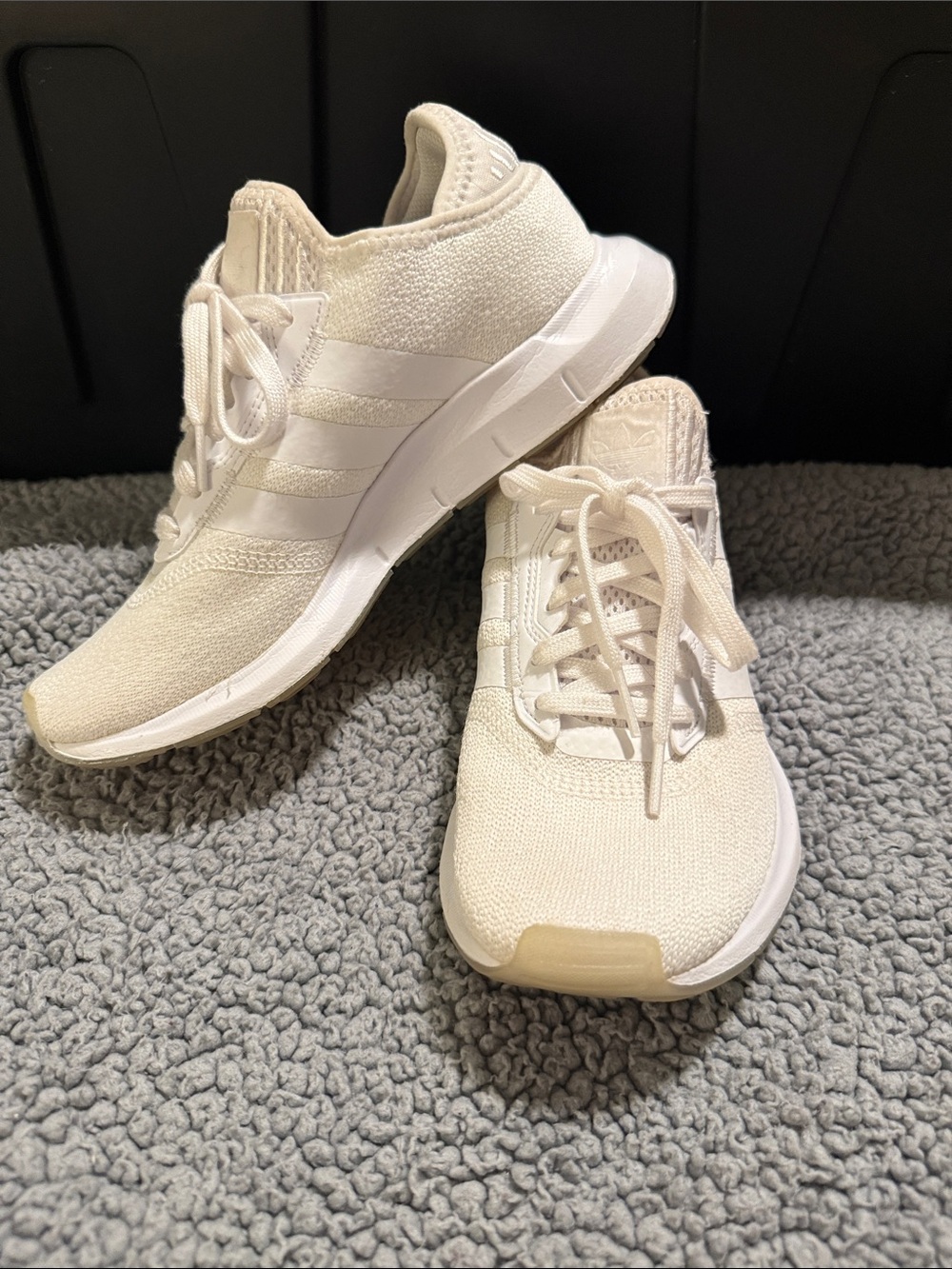 adidas Women's Athletic Sneakers in Cream/White